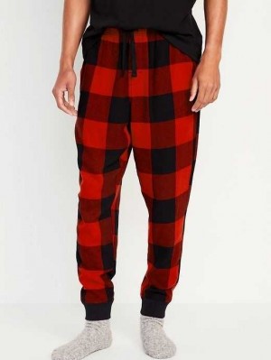 Old Navy Flannel Jogger Pajama Pants Red | QRM698752