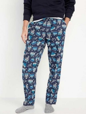 Old Navy Flannel Pajama Pants Hanukkah Print | QYZ538179