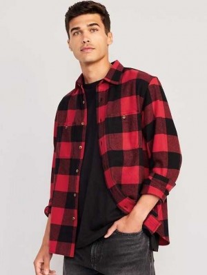 Old Navy Flannel Shirt Red | SWM978046