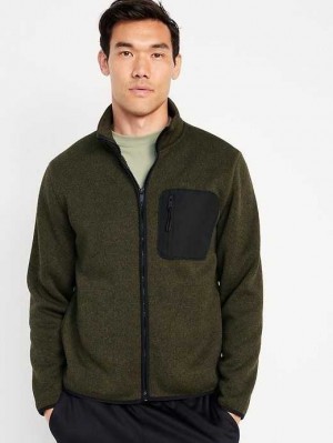 Old Navy Fleece-Knit Zip Jacket Green | TGH298736