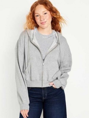 Old Navy Fleece Full-Zip Hoodie Grey | PGI486913