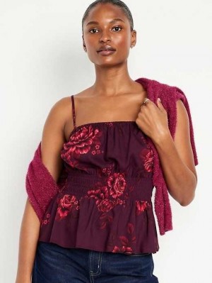 Old Navy Floral Cami Top Red | ZNY843762