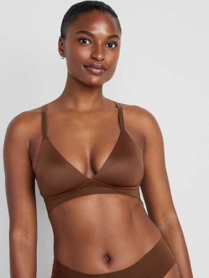 Old Navy Full-Coverage Wireless Innovation Bra Dark Walnut | YKJ849507