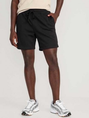 Old Navy Garment-Washed Fleece Sweat Shorts Black | PXG317520