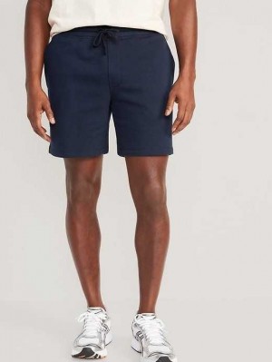 Old Navy Garment-Washed Fleece Sweat Shorts Navy | YBX059763