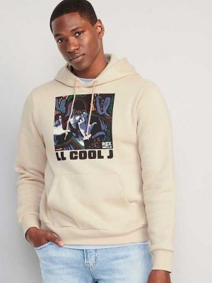 Old Navy Gender-Neutral Licensed Graphic Pullover Hoodie Ecru | PCY218439