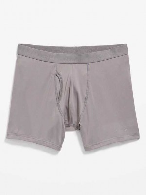 Old Navy Go-Dry Cool Performance Boxer-Brief Underwear Grey | KVD462371