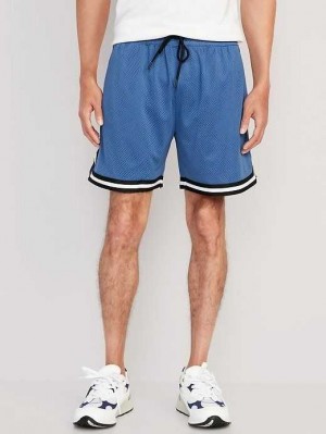 Old Navy Go-Dry Mesh Basketball Shorts Deep Blue | BFH450127