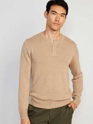 Old Navy Henley Sweater Brown | GLR795430