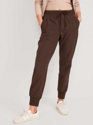 Old Navy High-Waisted All-Seasons StretchTech Jogger Pants Coffee | KIY587402