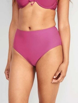 Old Navy High-Waisted Bikini Swim Bottoms Dragonfruit | GCY348750