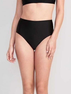 Old Navy High-Waisted Bikini Swim Bottoms Black | EZJ420819