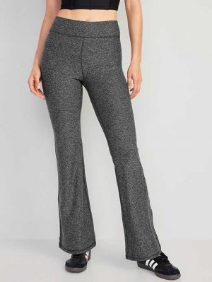 Old Navy High-Waisted Cloud+ Flare Leggings Dark Grey | EKS472890