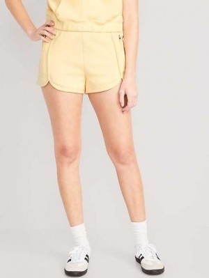 Old Navy High-Waisted Dynamic Fleece Shorts Cool Almond | IMP528647