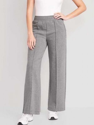 Old Navy High-Waisted Dynamic Fleece Wide-Leg Pants Grey | JAM057932