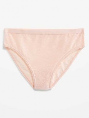 Old Navy High-Waisted Mesh Bikini Underwear Pink | XMD386741