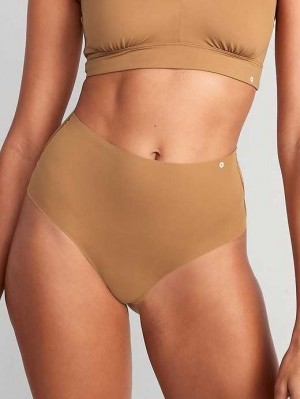 Old Navy High-Waisted No-Show Bikini Underwear Beige | LKX714602