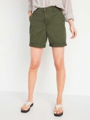 Old Navy High-Waisted OGC Pull-On Chino Shorts Alpine Tundra | VGQ841627