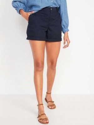 Old Navy High-Waisted OGC Pull-On Chino Shorts Navy | CGR069815