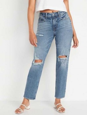 Old Navy High-Waisted OG Loose Jeans Dahlia | VYI026897