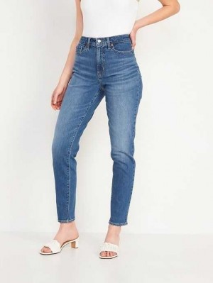 Old Navy High-Waisted O.G. Straight Ankle Jeans Tequila | GUK479056