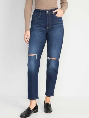 Old Navy High-Waisted OG Straight Ripped Ankle Jeans Adley | JOX051278