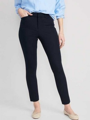 Old Navy High-Waisted Pixie Skinny Ankle Pants Navy | QTE051498