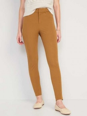 Old Navy High-Waisted Pixie Skinny Pants Bourbon | FYT512673