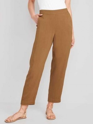 Old Navy High-Waisted Playa Taper Pants Falconry | HUF140598