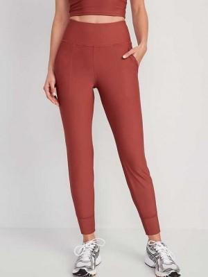 Old Navy High-Waisted PowerSoft 7/8 Joggers Pink | TBP479861