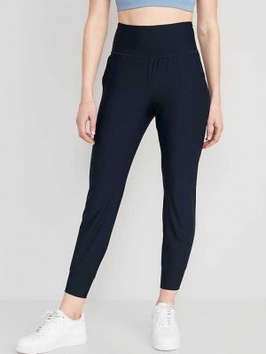 Old Navy High-Waisted PowerSoft 7/8 Joggers Blue Navy | OVX340286