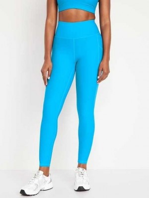 Old Navy High-Waisted PowerSoft 7/8 Leggings Blue | ZWA713620