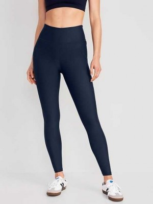 Old Navy High-Waisted PowerSoft 7/8 Leggings Navy | HKV582034