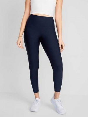 Old Navy High-Waisted PowerSoft 7/8 Leggings Navy | VRT538027