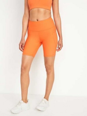 Old Navy High-Waisted PowerSoft Biker Shorts Coral | VJD607921