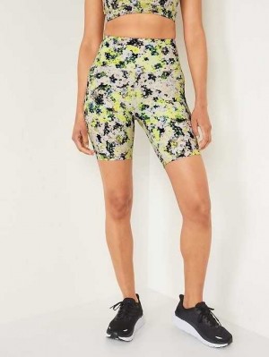 Old Navy High-Waisted PowerSoft Biker Shorts Yellow | JCR294607