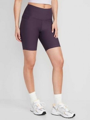 Old Navy High-Waisted PowerSoft Biker Shorts Nebula | CXA316052