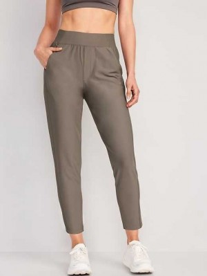 Old Navy High-Waisted PowerSoft Combination Taper Pants Grey | WOS910853