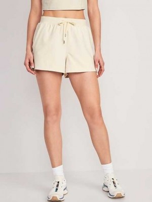 Old Navy High-Waisted PowerSoft Shorts Cozy Cashmere | QDB249083