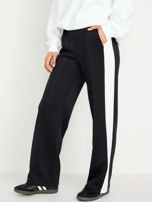 Old Navy High-Waisted PowerSoft Track Pants Black | SJH067458