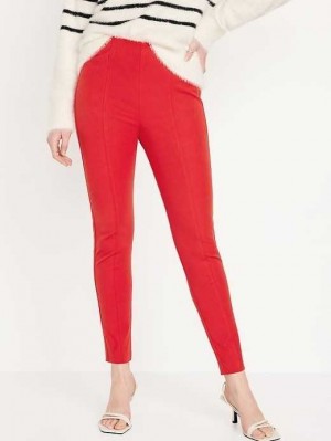 Old Navy High-Waisted Pull-On Pixie Skinny Ankle Pants Red | YRI983627