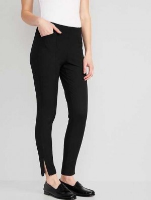 Old Navy High-Waisted Pull-On Pixie Skinny Ankle Pants Black | DRN157326