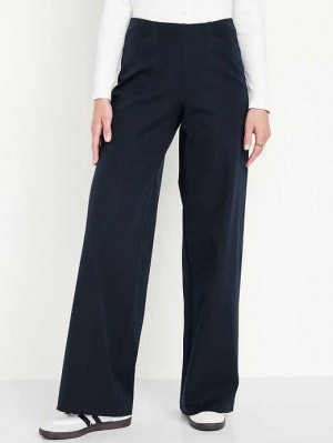 Old Navy High-Waisted Pull-On Pixie Wide-Leg Pants Navy | QJH521908