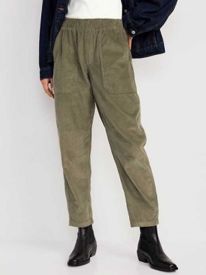 Old Navy High-Waisted Pulla Utility Pants Grey | MBR719458