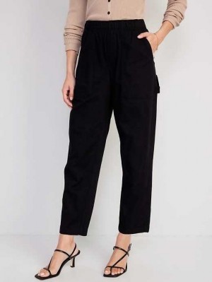 Old Navy High-Waisted Pulla Utility Pants Black | ECI038952