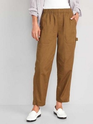 Old Navy High-Waisted Pulla Utility Pants Falconry | ARV089732