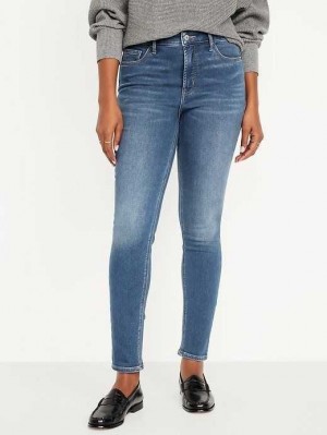 Old Navy High-Waisted Rockstar Super-Skinny Built-In Warm Jeans Wash | JOP721453