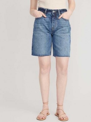 Old Navy High-Waisted Slouchy Button-Fly Cut-Off Jean Shorts Lorraine | ZYC934817