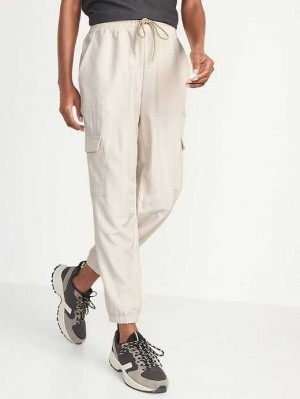 Old Navy High-Waisted StretchTech Cargo Jogger Pants Beige | DVB894510