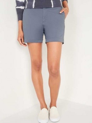 Old Navy High-Waisted Twill Everyday Shorts Blank Slate | UKG874625